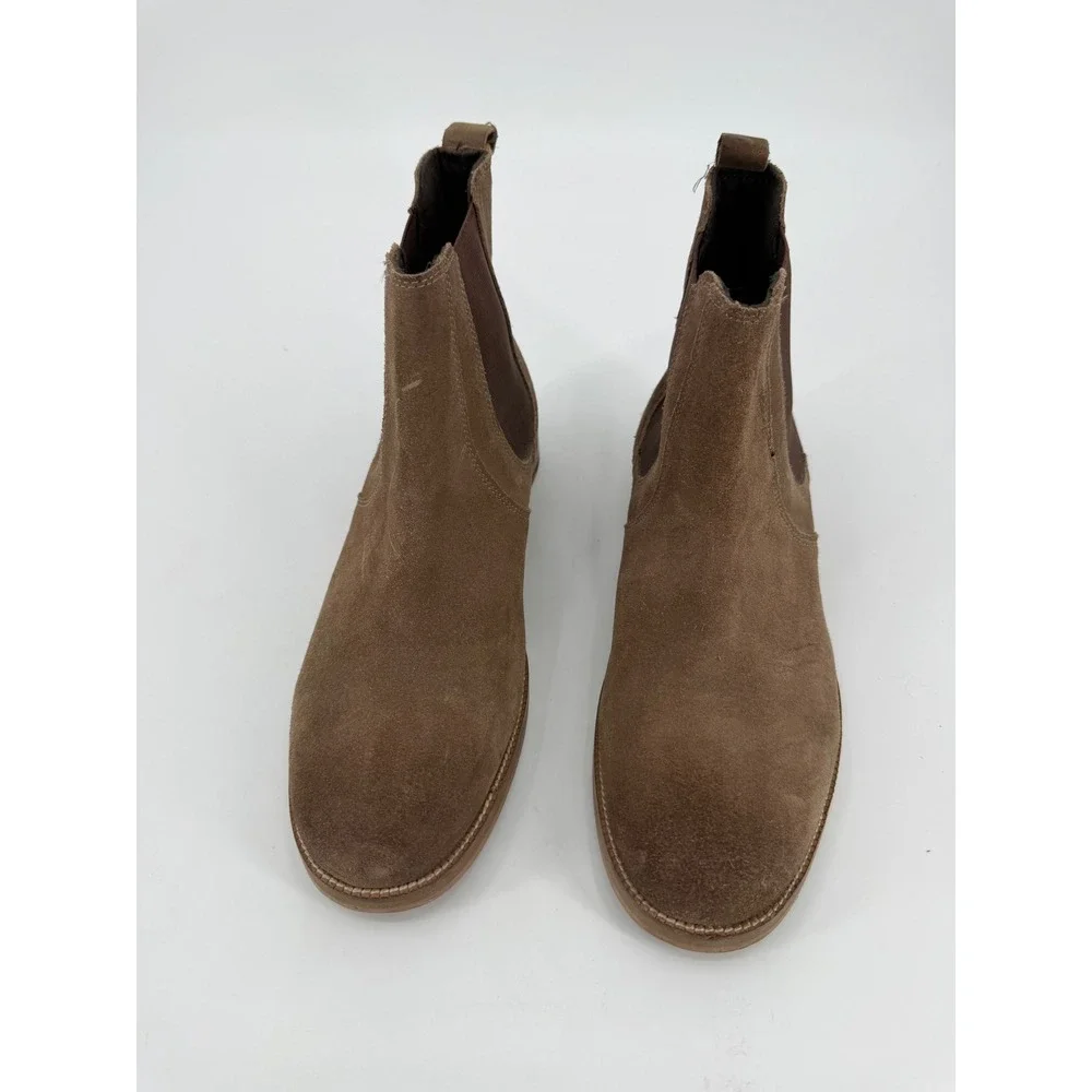 Crevo Denham Mens Brown Suede Chelsea Boots CV1342-216 Size 12